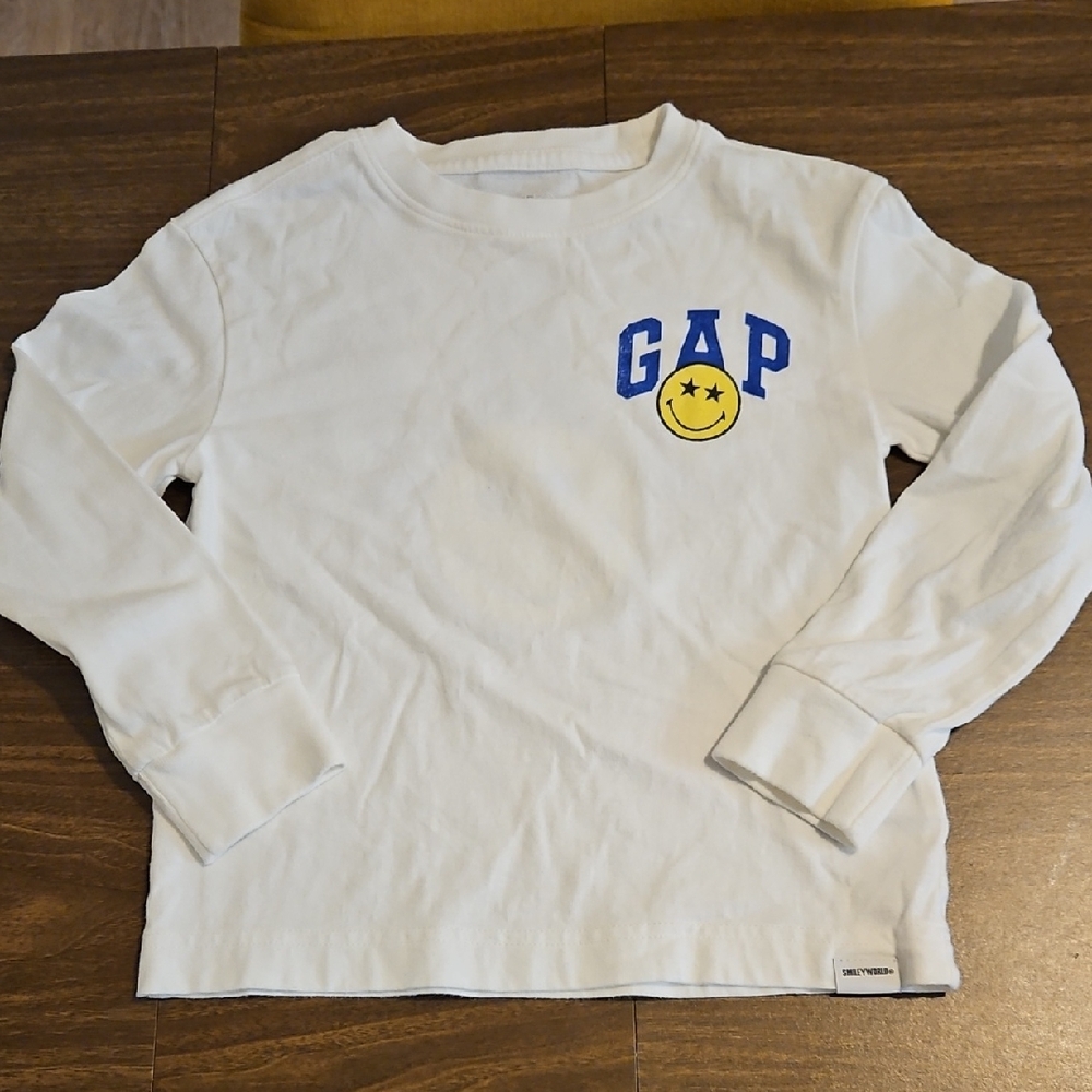 Gap × SmileyWorld® Kids 100% Organic Cotton Long Sleeve T-Shirt | XS 4/5